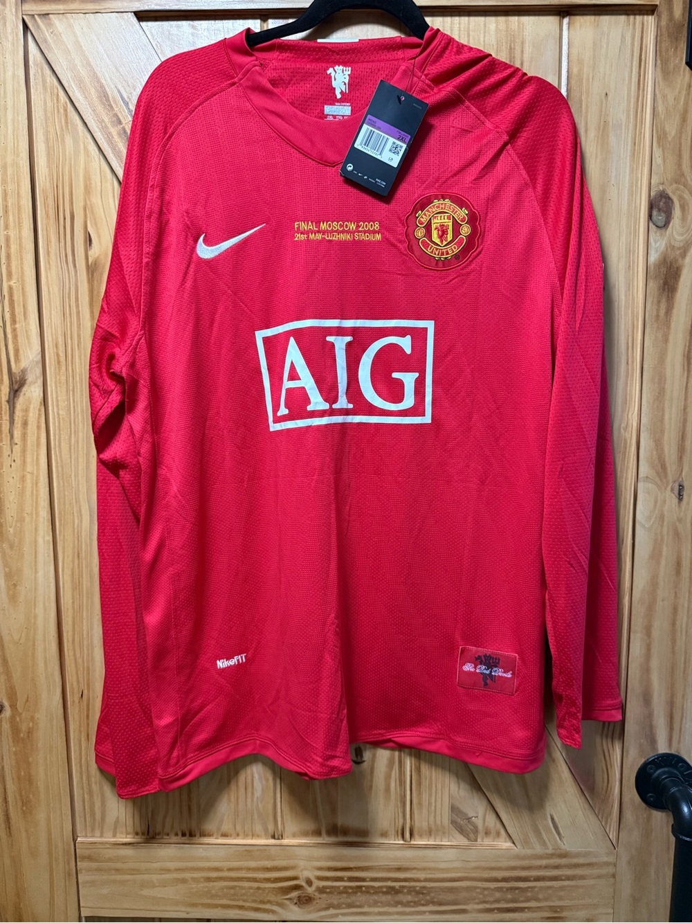 Nike Manchester United Kids' Red Long-Sleeve Football Jersey